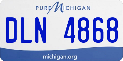 MI license plate DLN4868
