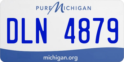 MI license plate DLN4879