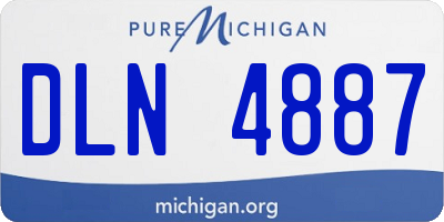 MI license plate DLN4887