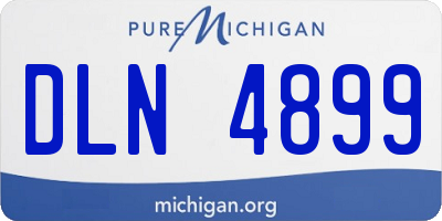 MI license plate DLN4899