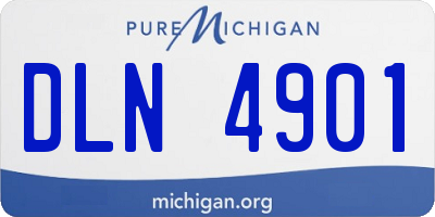MI license plate DLN4901