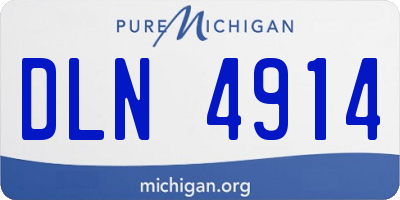 MI license plate DLN4914