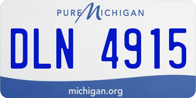MI license plate DLN4915