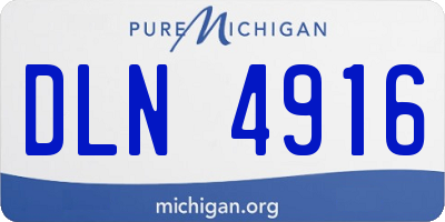 MI license plate DLN4916