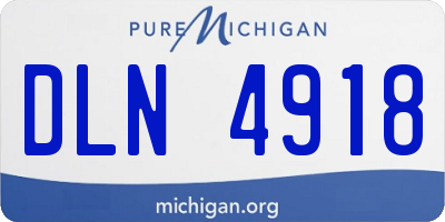 MI license plate DLN4918