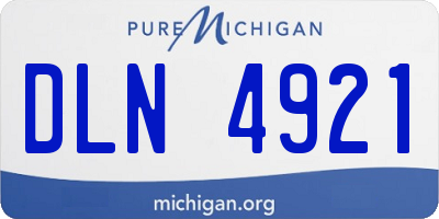 MI license plate DLN4921