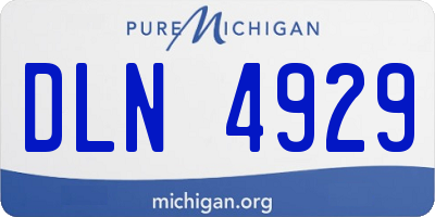 MI license plate DLN4929