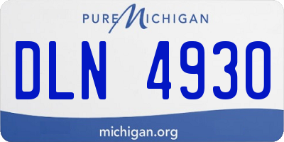 MI license plate DLN4930