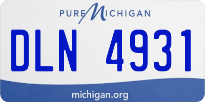 MI license plate DLN4931