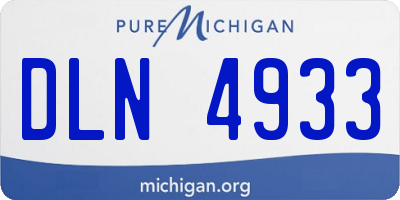 MI license plate DLN4933