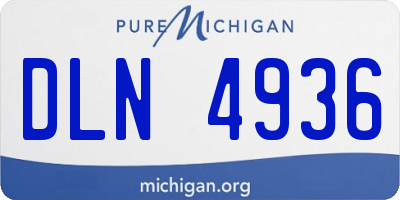 MI license plate DLN4936