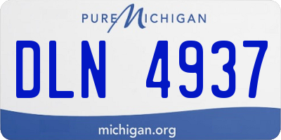 MI license plate DLN4937