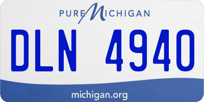MI license plate DLN4940