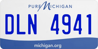 MI license plate DLN4941