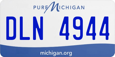 MI license plate DLN4944