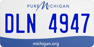MI license plate DLN4947