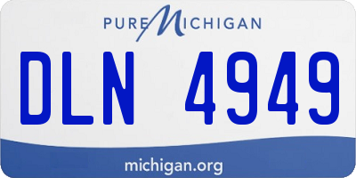 MI license plate DLN4949