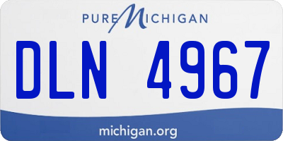 MI license plate DLN4967