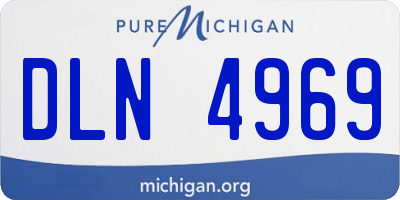 MI license plate DLN4969