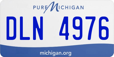 MI license plate DLN4976