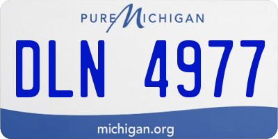 MI license plate DLN4977