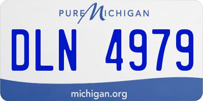 MI license plate DLN4979