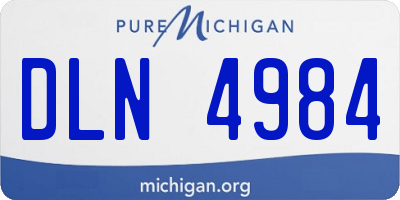 MI license plate DLN4984