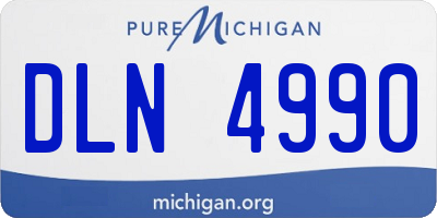MI license plate DLN4990