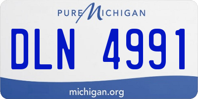 MI license plate DLN4991