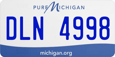 MI license plate DLN4998