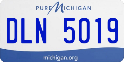 MI license plate DLN5019