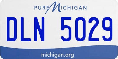 MI license plate DLN5029