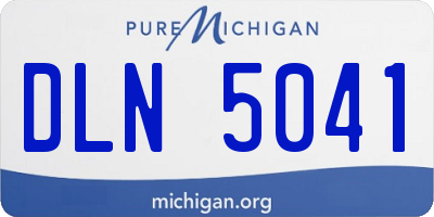 MI license plate DLN5041