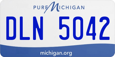 MI license plate DLN5042