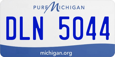 MI license plate DLN5044