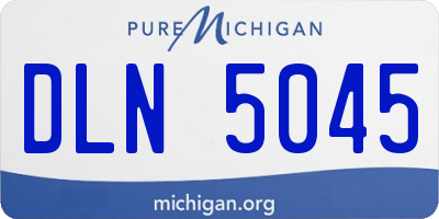 MI license plate DLN5045