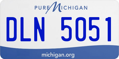 MI license plate DLN5051