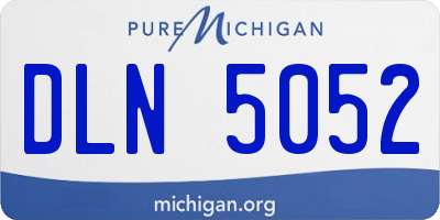 MI license plate DLN5052