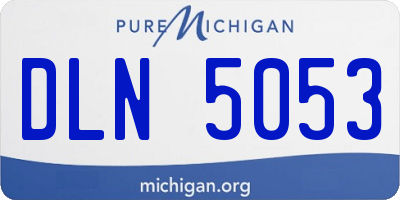 MI license plate DLN5053