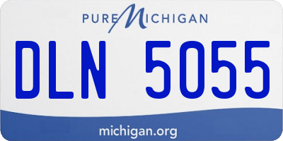 MI license plate DLN5055