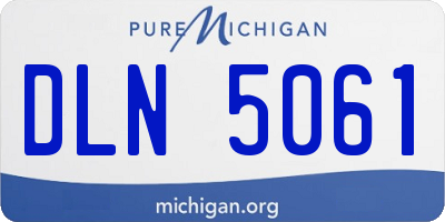 MI license plate DLN5061