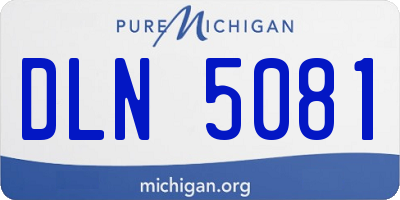 MI license plate DLN5081