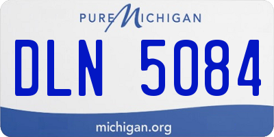 MI license plate DLN5084