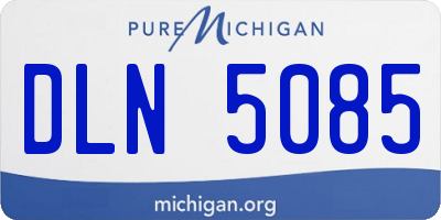 MI license plate DLN5085