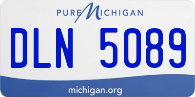 MI license plate DLN5089