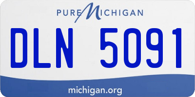 MI license plate DLN5091