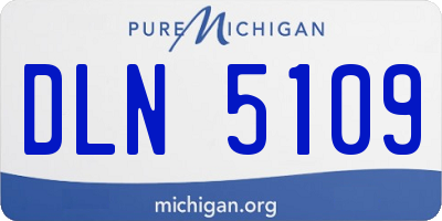 MI license plate DLN5109