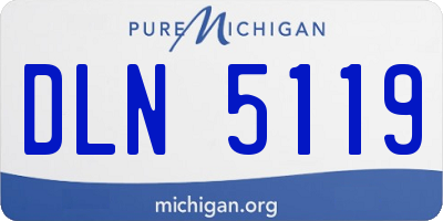 MI license plate DLN5119