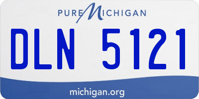 MI license plate DLN5121