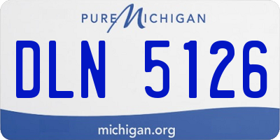 MI license plate DLN5126